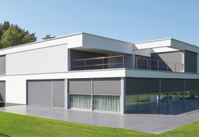 Facade roller blinds