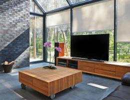 Screen roller blinds are a practical solution for covering home windows 