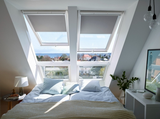 Velux ritininės užuolaidėlės