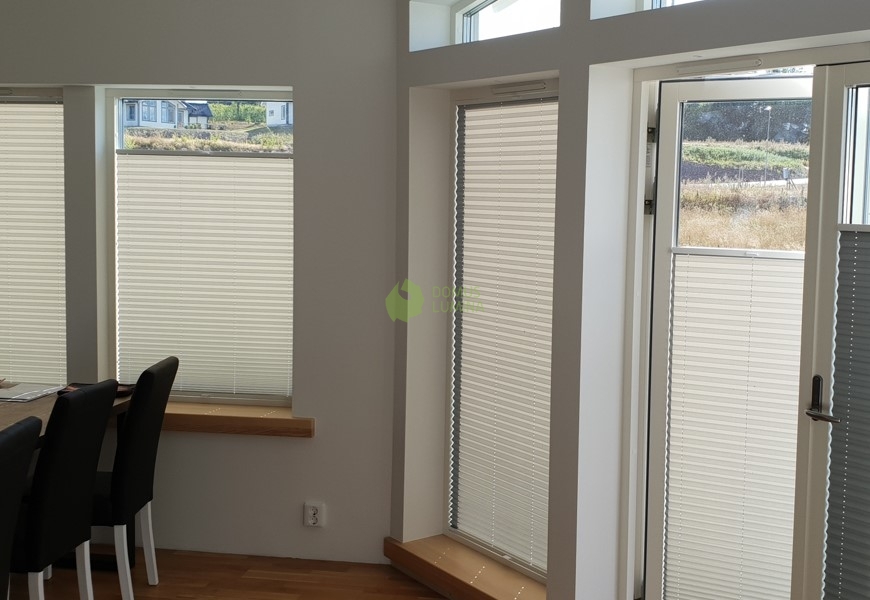 Pleated Blinds Prestige Decorate Windows Of A House In Sweden