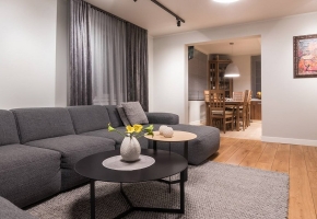 The products of DOMUS LUMINA in the interior of a cozy house in Raseiniai