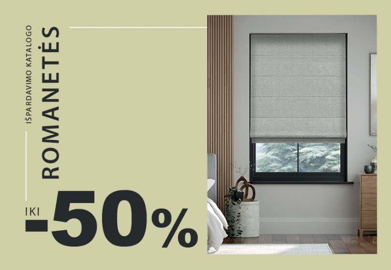 Romanečių išpardavimas −50%