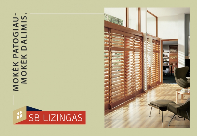 Dabar langų uždengimus galite įsigyti išsimokėtinai