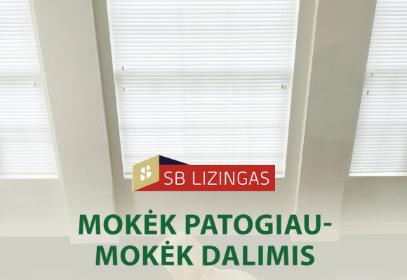 Dabar langų uždengimus galite įsigyti išsimokėtinai