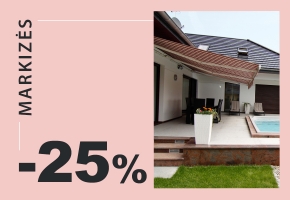 Markizėms −25%