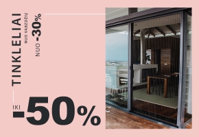 Tinkleliams nuo vabzdžių nuo 30% iki 50%