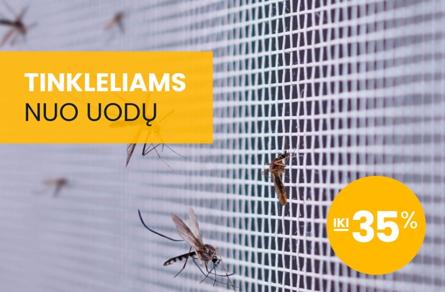 Tinkleliai nuo uodų – iki 35% pigiau