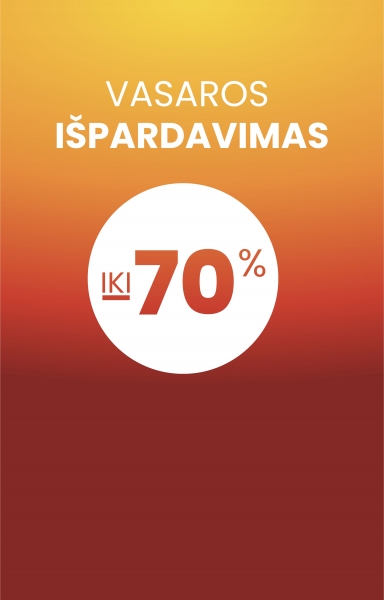 Atrinktoms plisuotoms žaliuzėms -50%