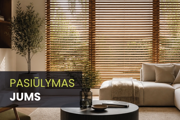 Gaukite asmeninį pasiūlymą medinėms žaliuzėms