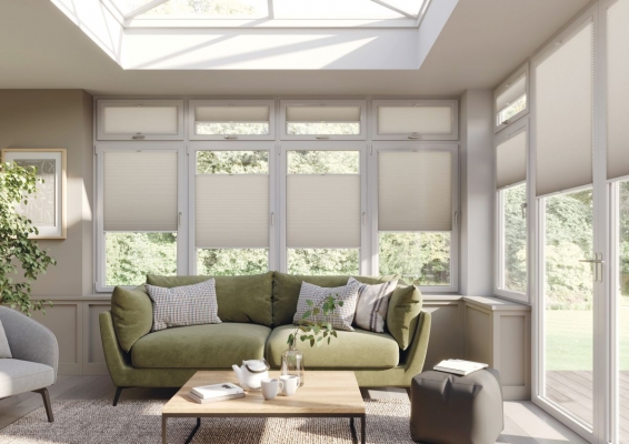 Plisuotos žaliuzės pilkos