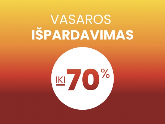 Vasaros išpardavimas iki -70%