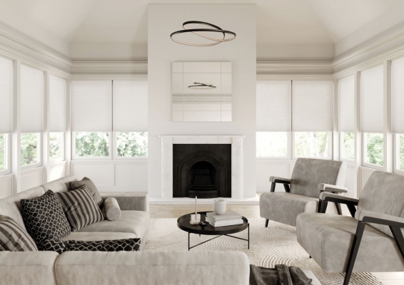 Plisuotos žaliuzės svetainėje