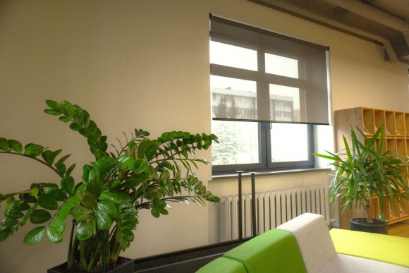 screen roletai ant lango