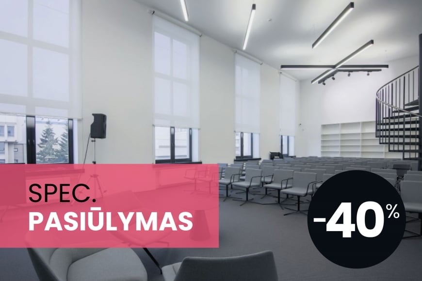 Roletai ir žaliuzės ugdymo įstaigoms −40%