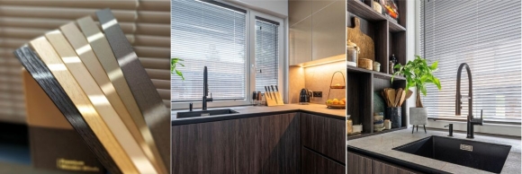 Medinės žaliuzės su 25 mm lamelėmis