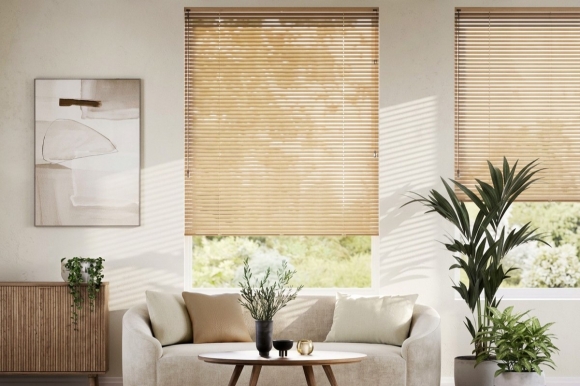 Paulownia 25 mm medinės žaliuzės