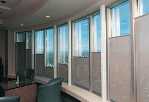 Roller blinds operated from the bottom upwards