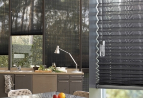 Pleated blinds for standard windows, controlled by string – type 14