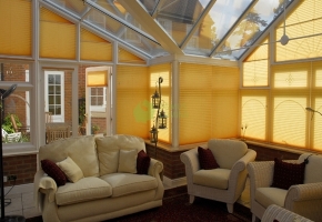 Pleated blinds for triangular windows – type 9