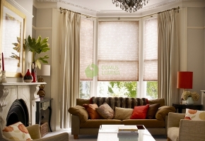 Pleated blinds for standard windows, controlled by handle – type 2